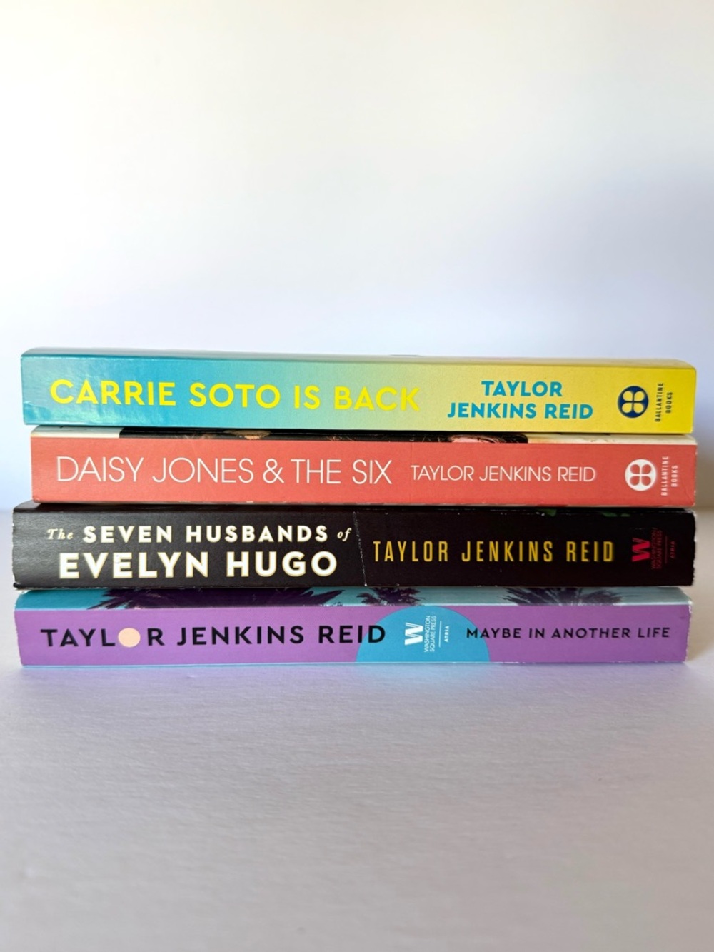 Taylor Jenkins Reid Book Lot Carrie Soto Daisy Jones Evelyn Hugo In Another Life